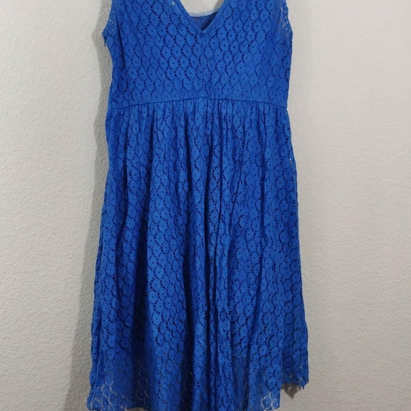 🏷️Very J | Blue Hi-Lo Sheath Dress / Size: Medium - Picture 4 of 6